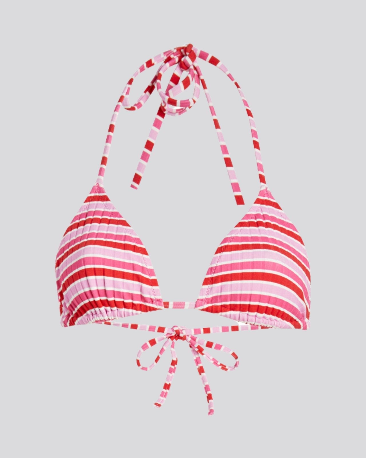 Iris Ribbed Bikini Pink Multi Stripe